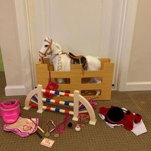 18” Doll Horse Set
